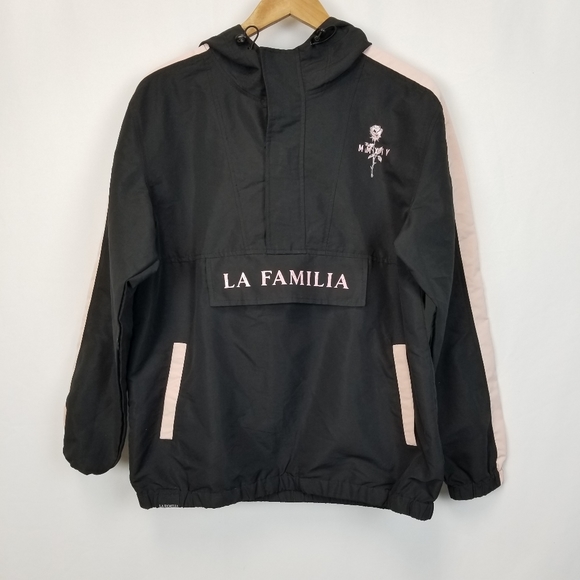 La Familia Black/Pink Windbreaker - Picture 1 of 3